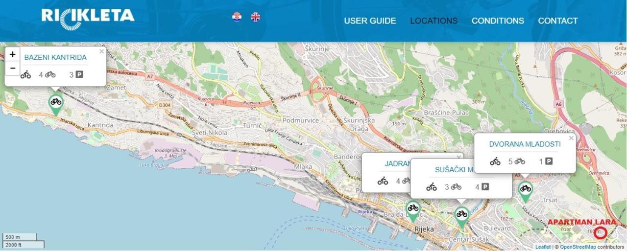 Apartman Lara Lägenhet Rijeka Exteriör bild